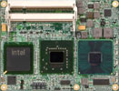 Diamond’s new CME-Atom (top) and CME-965 (below) COM Express modules support wide-temperature operation